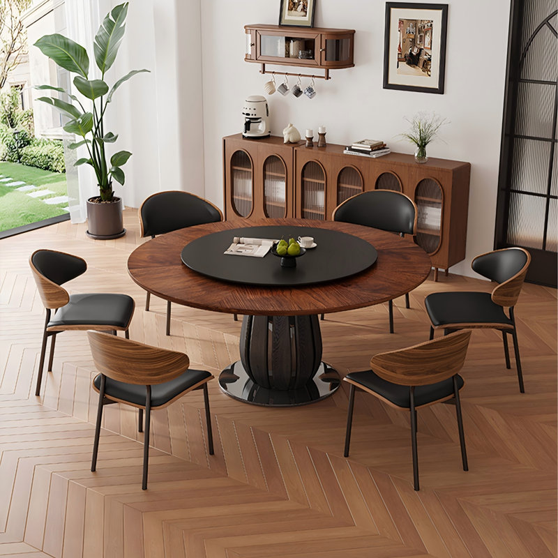 Table de salle à manger en frêne massif, H 29,92 po x L 39,37 po x l 39,37 po
