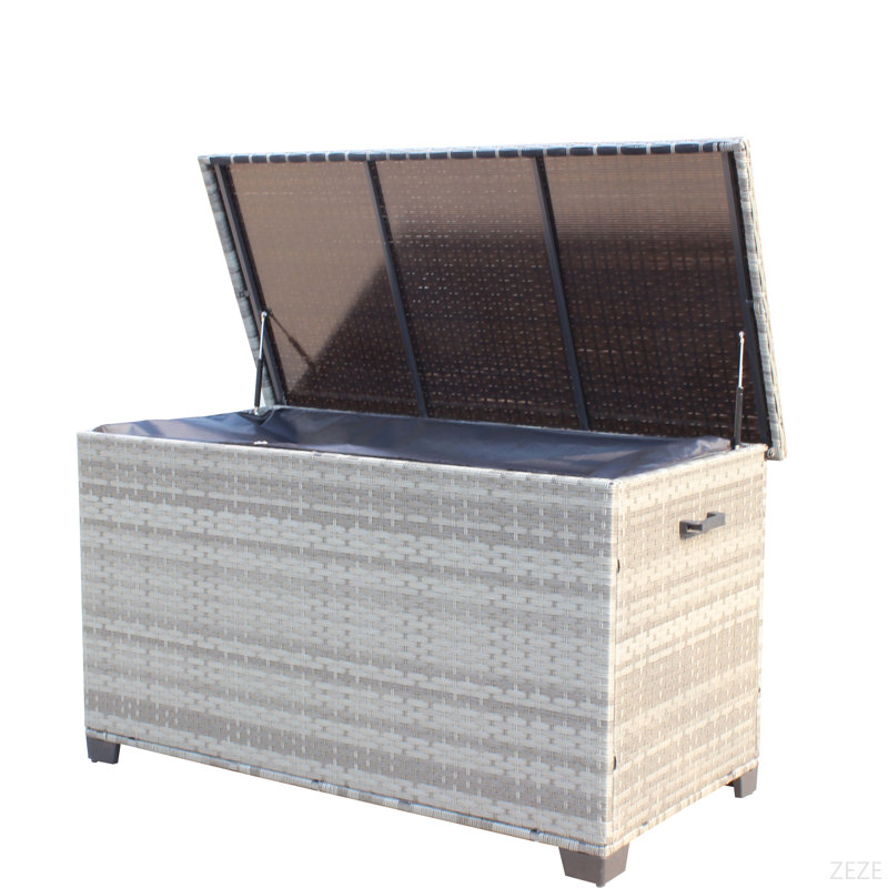 Wicker Patio Furniture Storage Box