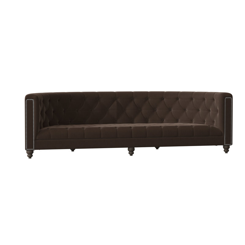 Sarah Sofa, Mossy Gray, Old Gold, Encore Espresso
