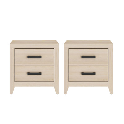 Modern Rustic Nighstand Set Of 2