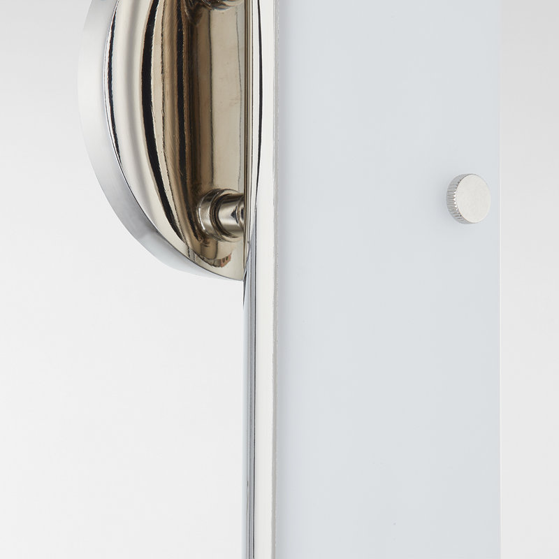 Titus 1 - Light Armed Sconce, Polished Nickel, 18.75" H x 6.5" W x 3.75" D