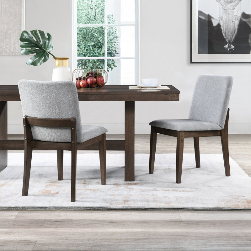 Chaise rembourrée Darrah, Gris
