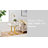 Harshitha White and Gold Nightstand with Drawer