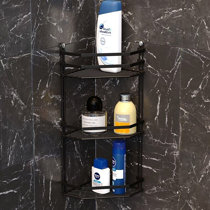 London Matt Black Bathroom Caddy