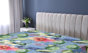 Ceil Blue/Dark Pink/Green Floral