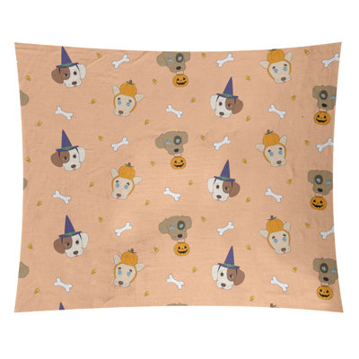 Tapisserie de noël halloween en polyester fêtes