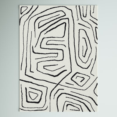 Tapis crème / noir Arlington