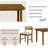 Dining Room Table And Chairs With Bench, Set Of 6-1784211567
