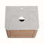 Meuble-lavabo mural 48 po avec lavabo d'art en céramique, 2 tablettes de rangement et porte à fermeture en douceur pour salles de bain modernes-612085456-612085462