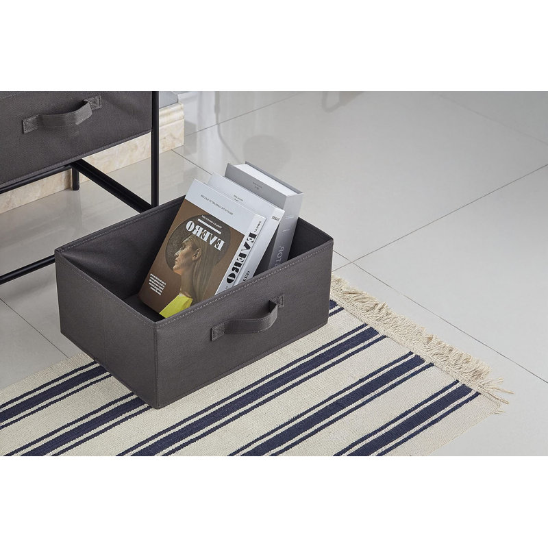 Armoire de rangement en tissu à 3 tiroirs VERena avec port de charge USB et prise de courant