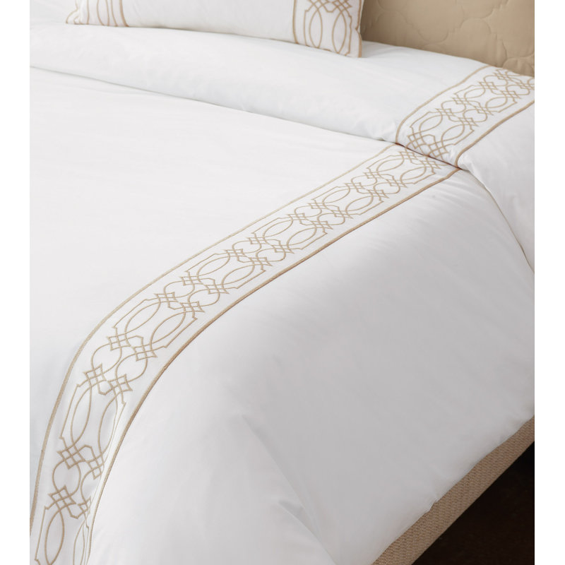 Nicola Percale Duvet Cover, Twin Duvet Cover, Wheat