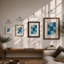 Void and Lines Minimalist - Framed Print-766019835-766019834