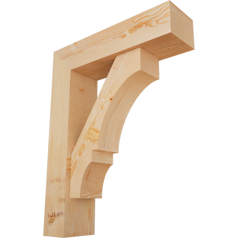 Support de bloc Balboa avec entretoise décalée, 36 x 28, Sapin Douglas de l 7 1/2 (lisse)