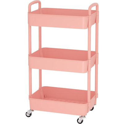 Plastic Rolling Utility Cart with