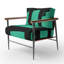 Fauteuil d'appoint rembourré Walt Crossing Paths II-660845849