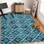 Tapis lavable à motif géométrique