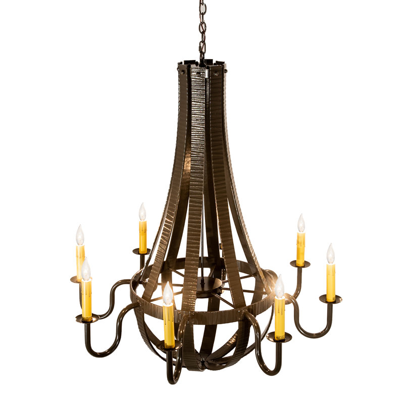 Lustre empire 8 lumières Seigle