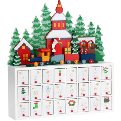 Adventskalender Landschaft mit Fächern