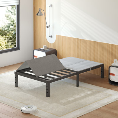 Support de matelas pour lit de sommier divisé, lattes avec housse