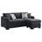 Modern Sleeper Sectional Sofa with Chaise Lounge