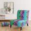 Fauteuil de chambre d'appoint coloré