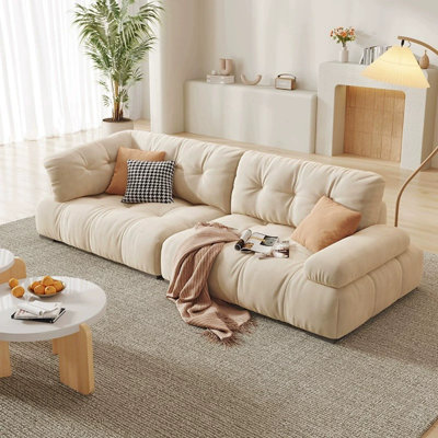 Modern Simple Cream Style Sofa