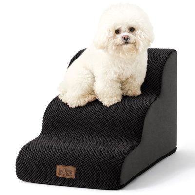 Dog Stairs Dogs, Pet Step with Leakproof Cover, High Density Foam Cat Ramp for Chair or Sofa