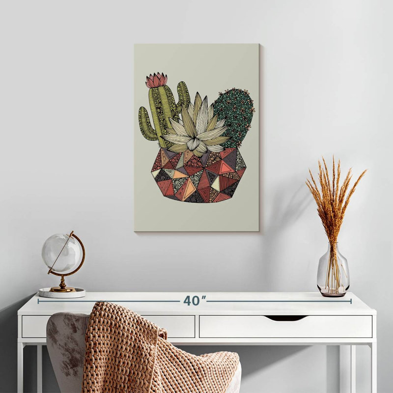 Harnek Geometric Cactus, 24" H x 16" W