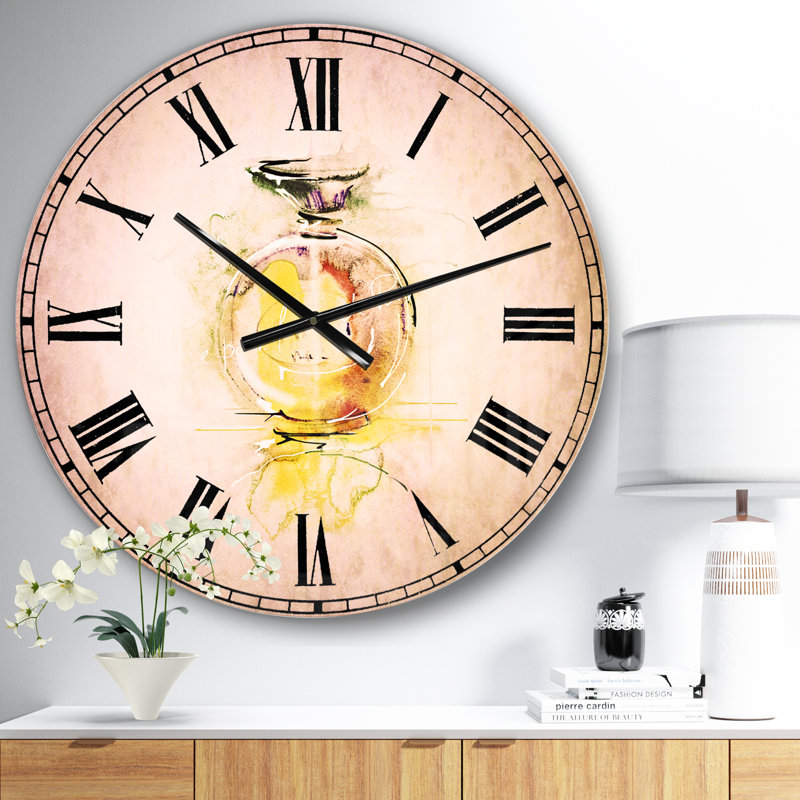 Horloge murale en métal aquarelle 23", Petit