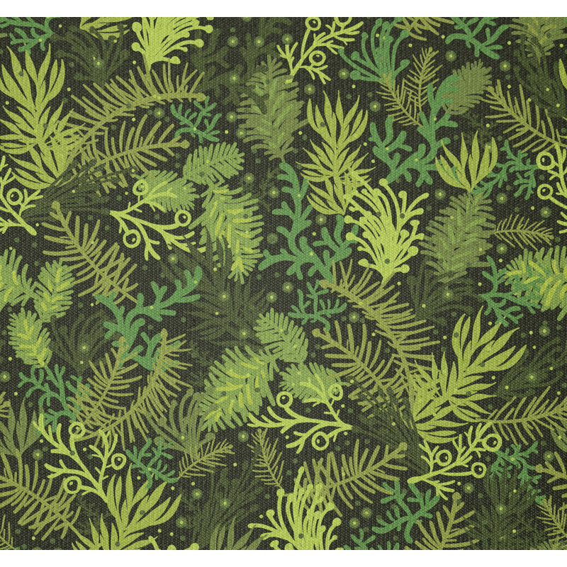 Fabric by the meter, indestructible Christmas tree, olive green, light green, 1 meter