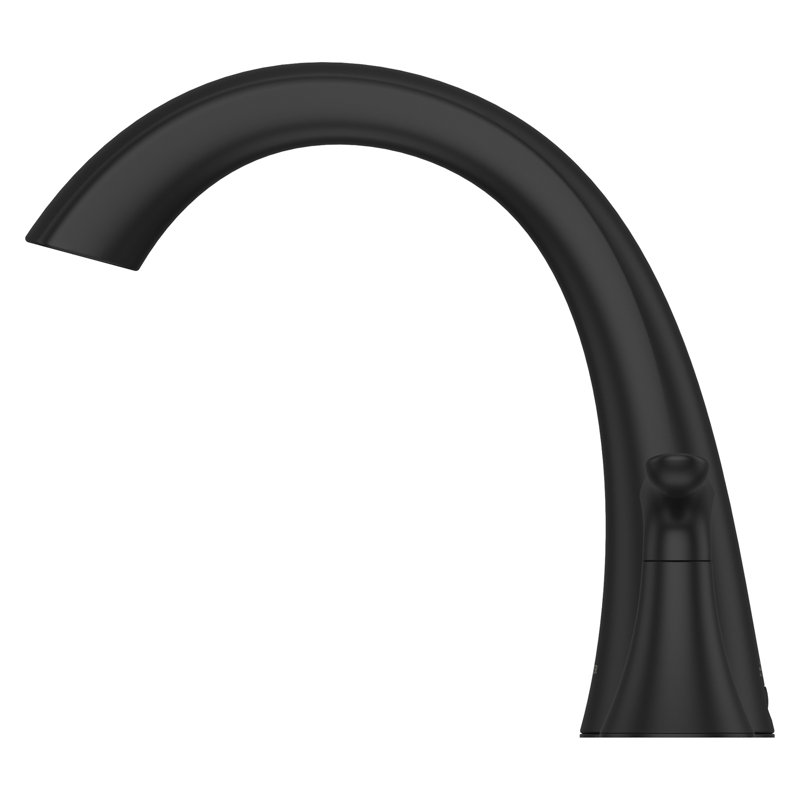 Weller Matte Black Double Handle Roman Tub Faucet