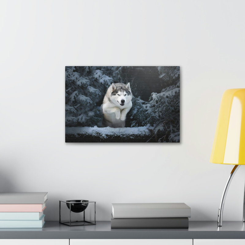 «Husky sibérien», impression d'art mural, H 12 po x l 18 po