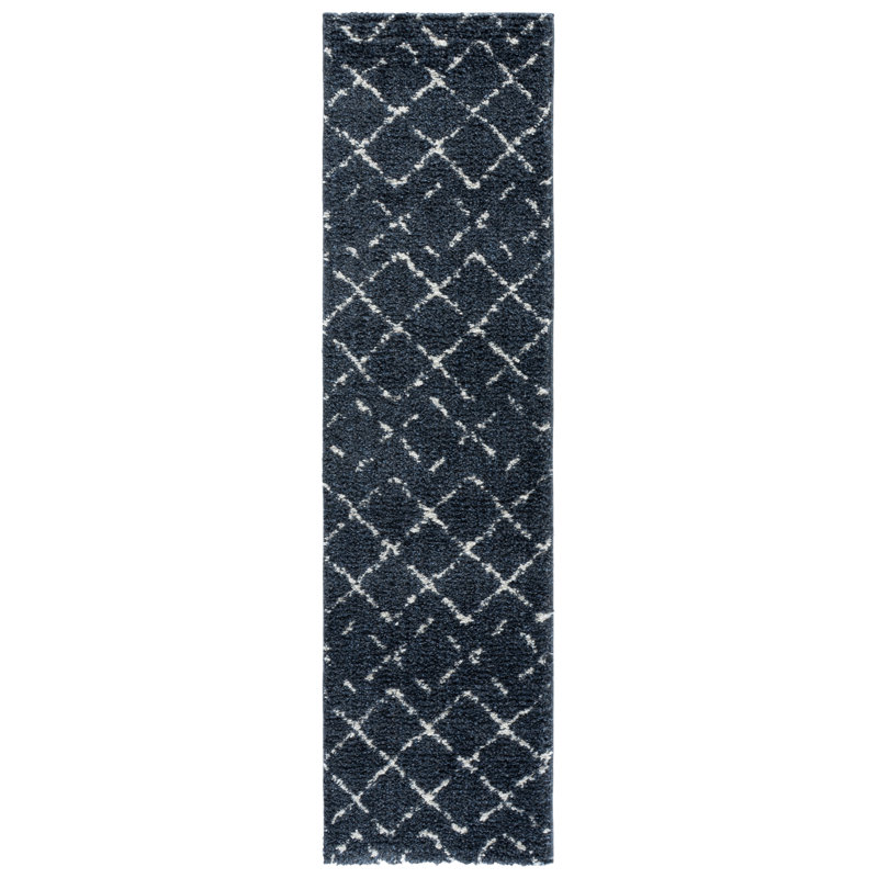 Tapis d'intérieur à poils longs Arizona, Tapis de couloir 2 pi 3 po x 8 pi