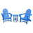 POLYWOOD Classic Adirondack 3-Piece Adirondack Set-2077072835