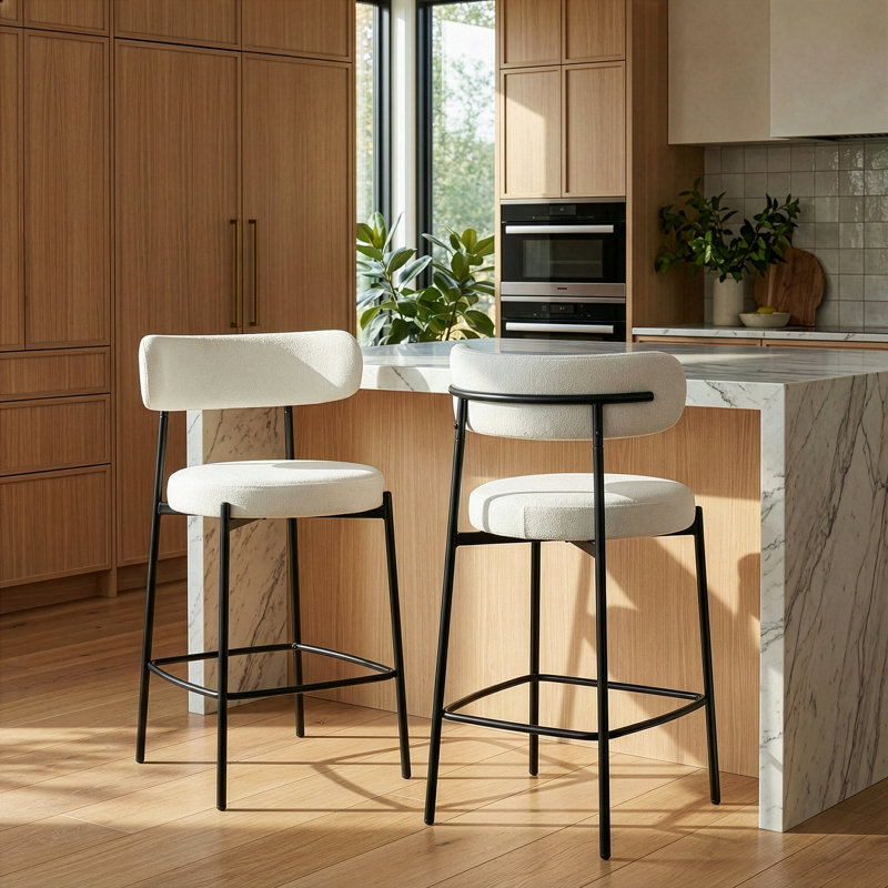 Tabouret Kibariye, Petit tabouret (siège d'une hauteur de 23,5 po), Blanc