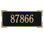 Roanoke 1-Line Wall Address Plaque