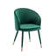 Chaise de salle à manger rembourrée en velours Mablethorpe-1120011927