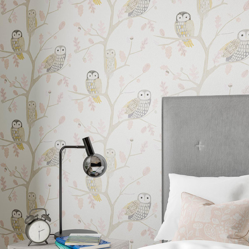 Little Owls Wallpaper, Kiwi
