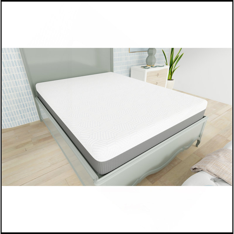 Matelas mi-ferme 10 po avec housse de refroidissement, Lit double