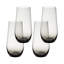 over&back Tall Stemless Mouth-Blown Glassware - Set of 4 Drinking Glasses-99312978-99312977