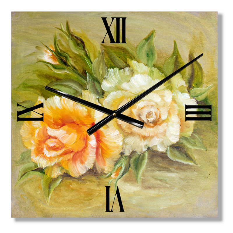 Horloge murale Vinage and Roses, Grand