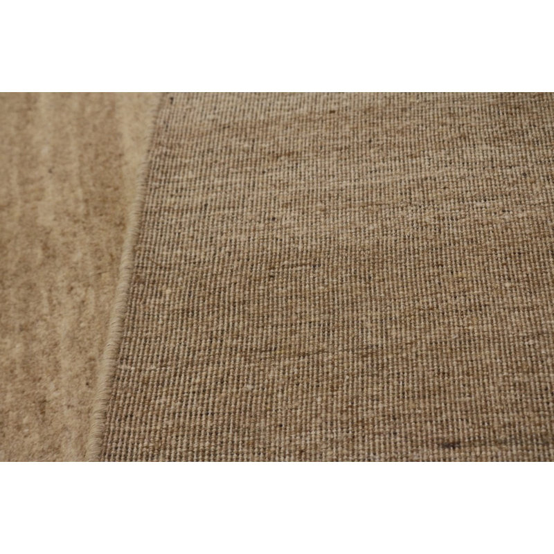 Tapis beige en laine noué à la main Roff