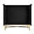 Modern 2-Door Black Accent Cabinet With Adjustable Shelves For Versatile Storage And Stylish Organization In Any Room.