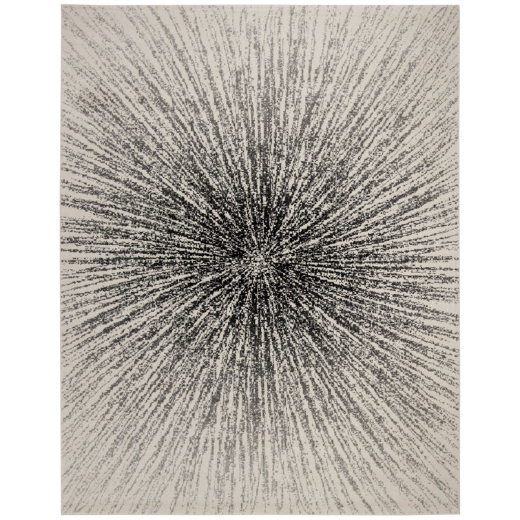 Manassas Transitional Black/Ivory Rug