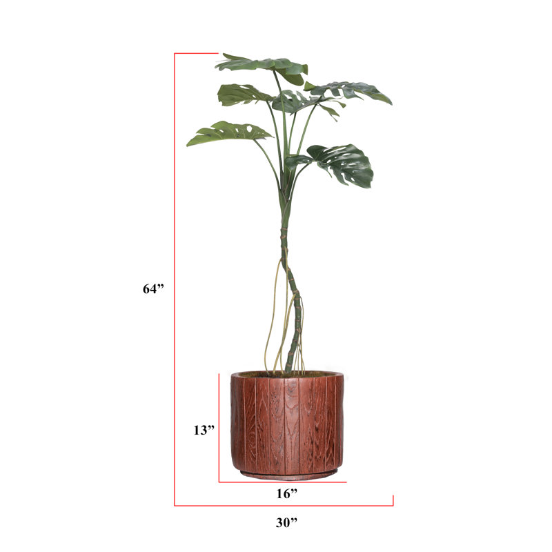 Plante artificielle en pot 64 po Philodendron