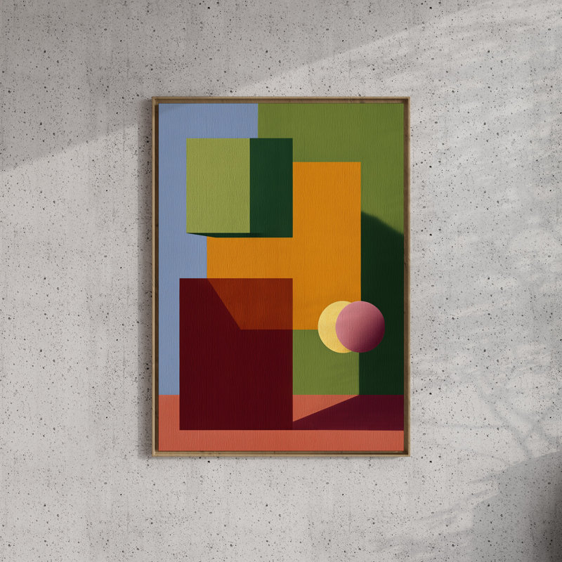 Form and Structure No. 11: Reproduction d'art abstrait géométrique, 12x16 in, White