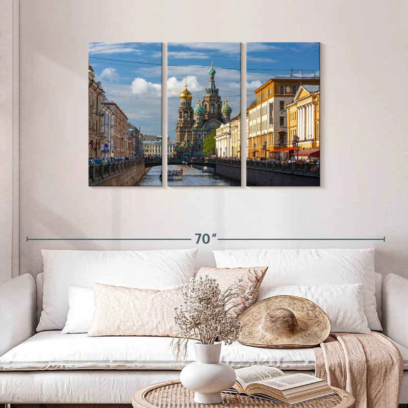 Vue du canal du camion Rrib Griboyedov, H 28 po x l 45 po