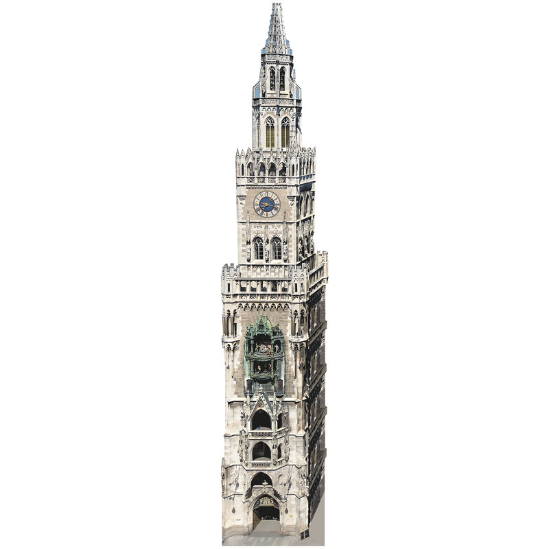 Rathaus-Glockenspiel, nouvel hôtel de ville, tour de l'horloge, Munich, Allemagne