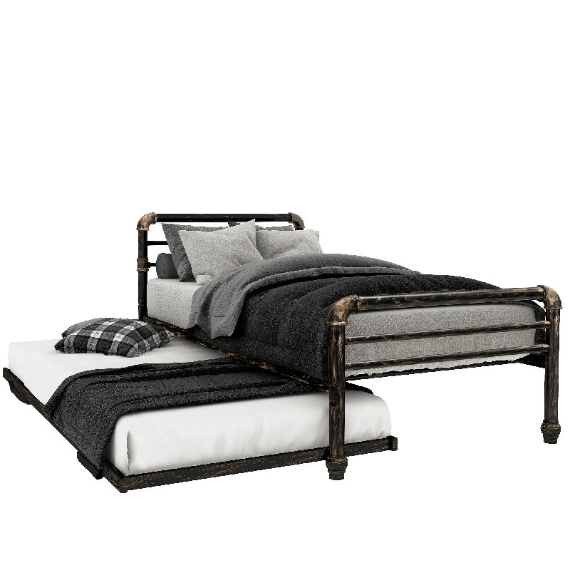 Brenda Steel Daybed with Trundle Bed