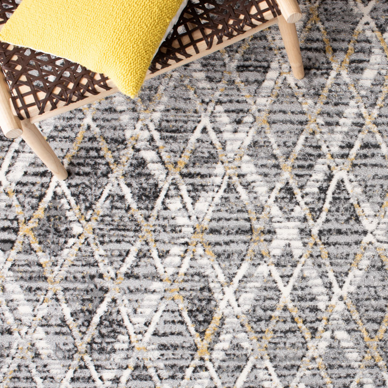 Weimer Performance Geometric Rug, Square 6'7"